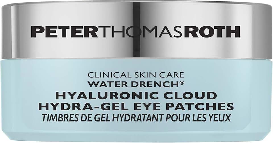 Peter Thomas Roth | Water Drench® Hyaluronic Cloud Hydra-Gel Eye Patches | Hyaluronic Acid Under-Eye Patches for Fine Lines, Wrinkles and Puffiness (30 pairs / 60 count)