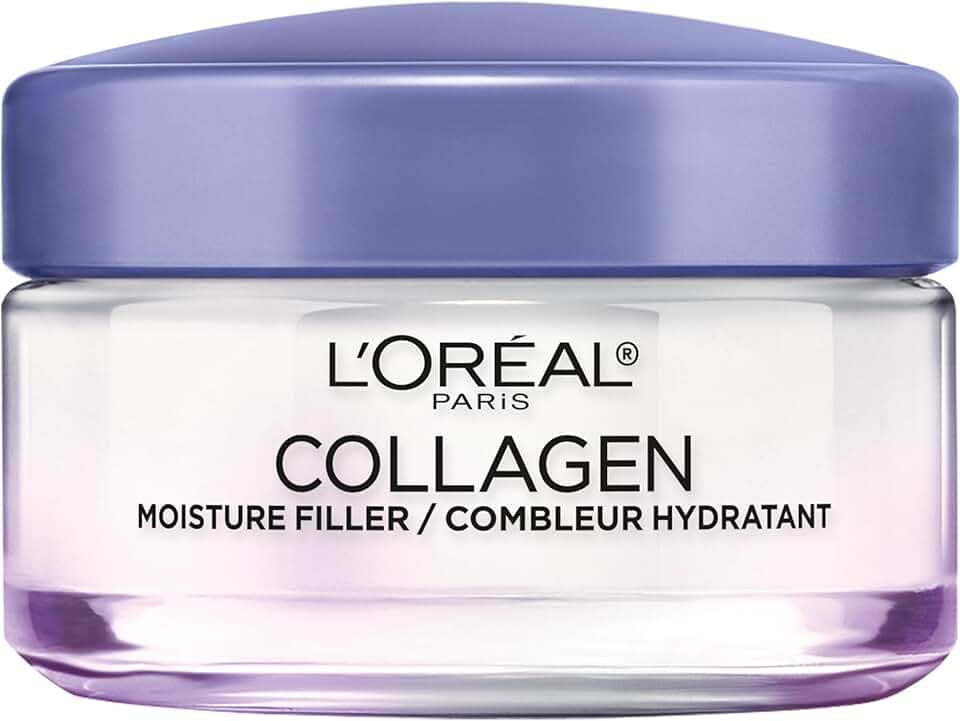 L’Oreal Paris Collagen Daily Face Moisturizer, Anti Aging Face Cream to Reduce Wrinkles and Provide Intense Hydration, 1.7 oz
