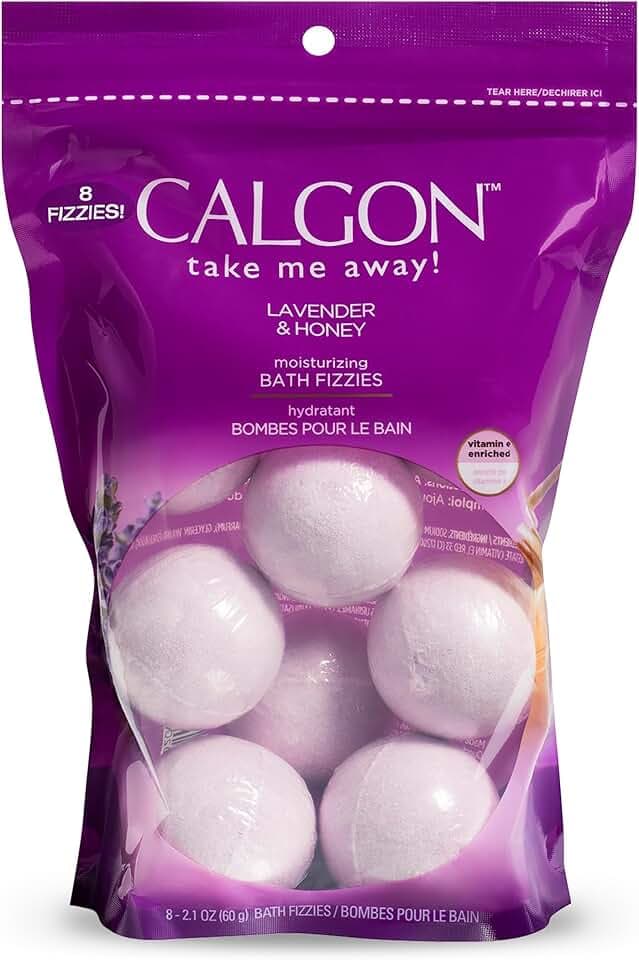 Calgon Bath Fizzies, Lavender & Honey, 8 pcs