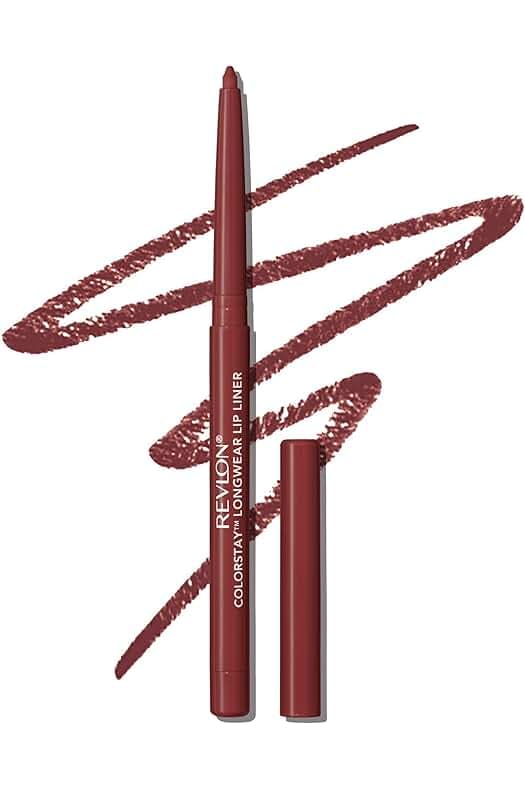 REVLON Colorstay Lip Liner Makeup with Built-In Sharpener, Longwear Rich Colors, Smooth Application, 640 Raisin, 0.01 oz