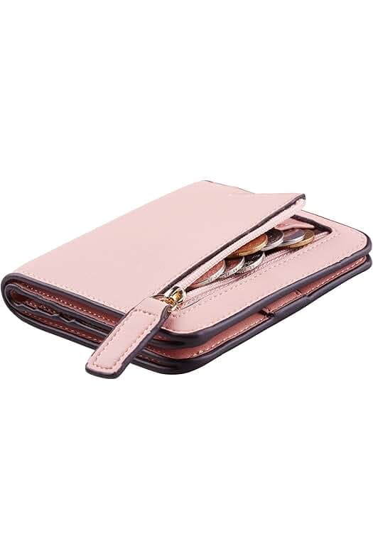 Toughergun Wallet Women Rfid Blocking Small Compact Bifold Luxury Leather Pocket Wallet Ladies Mini Purse with ID Window