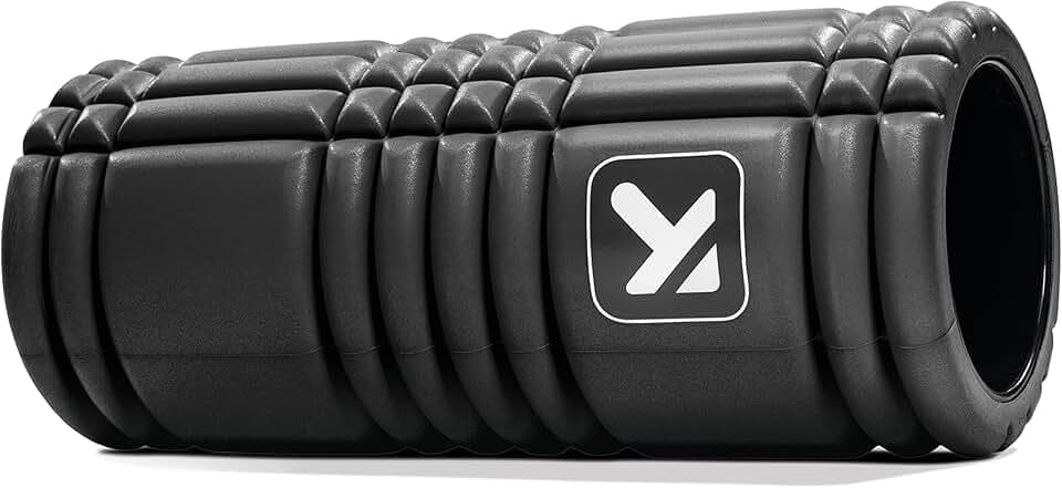 TRIGGERPOINT Performance Therapy Grid Foam Roller for Exercise, Deep Tissue Massage and Muscle Recovery, Original (13-Inch), Midnight