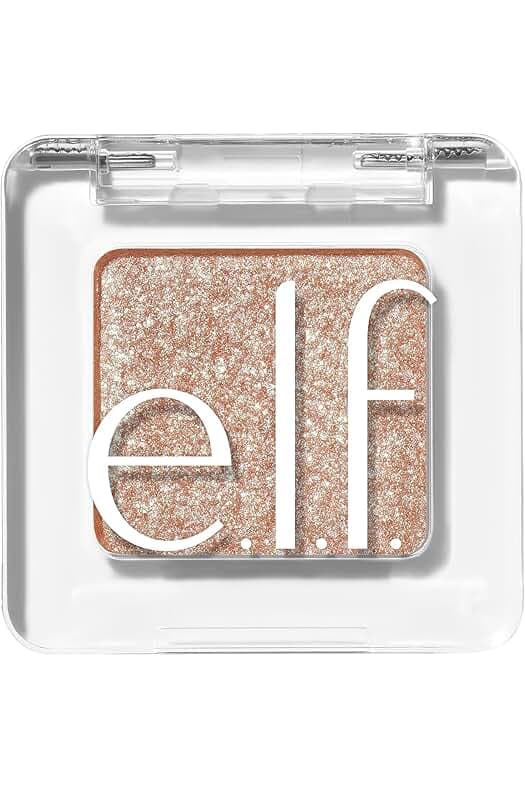 e.l.f. Fine As Fleck Glitter Eyeshadow, Long-Lasting Sheer Eye Makeup With A Shimmer Finish, Smooth Formula, Vegan & Cruelty-Free, Champagne Showers