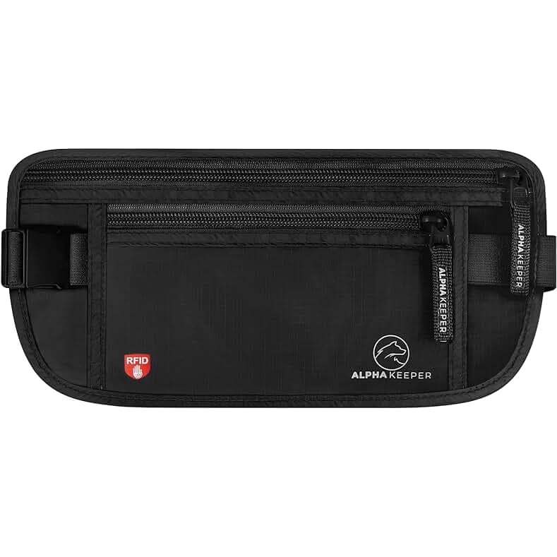 Hidden Money Belt for Travel for Men, Waist Wallet Anti Theft, RFID Passport Holder For Travel Men Or Women, Money Pouch, RFID Passport Holder
