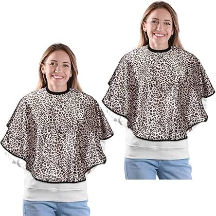 2 Pcs Waterproof Beauty Salon Bib - Barber Bib Dye Cape Styling Shampoo Cape for Hairdresser Artist Clients