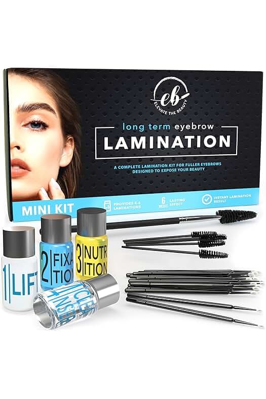 Brow Lamination Kit | At Home DIY Eyebrow Lamination Kit For Instant Brow Lift | Professional Eye Brows Supplies for Fuller Eyebrows | Easy to Use | For Home and Professional Care