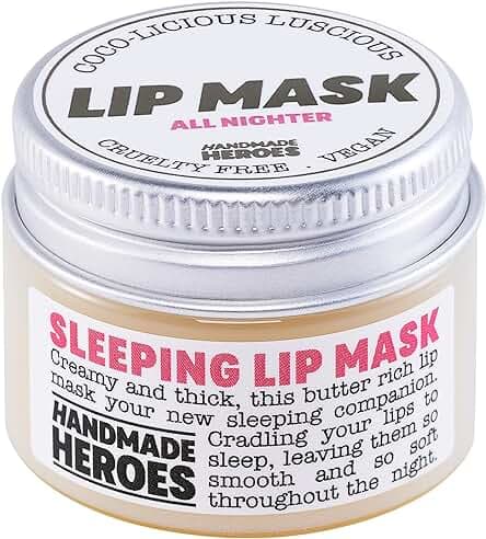 100% Natural Lip Butter Sleeping Lip Mask, Overnight Lip Moisturizer and Conditioner for Dry Lips. Intensive Lip Balm and Lip Therapy Skin Care with Mango butter (Original All Nighter)